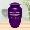 Hot Body Cremation Urn - Purple Luster