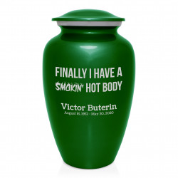 Hot Body Cremation Urn - Shamrock Green