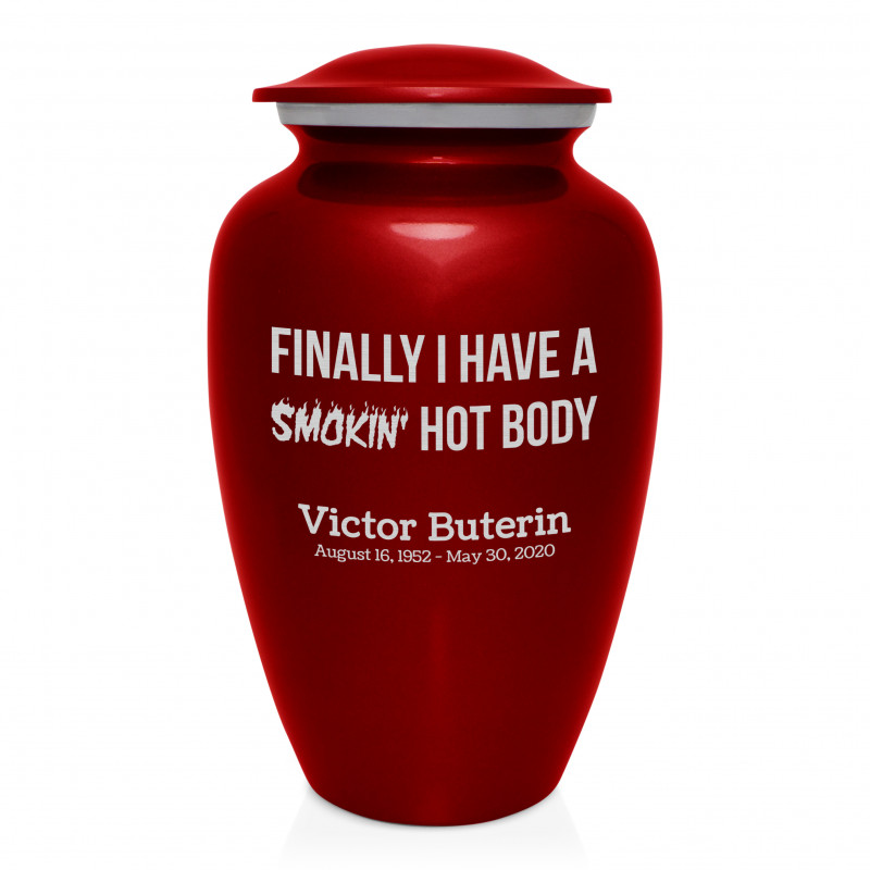 Hot Body Cremation Urn - Ruby Red