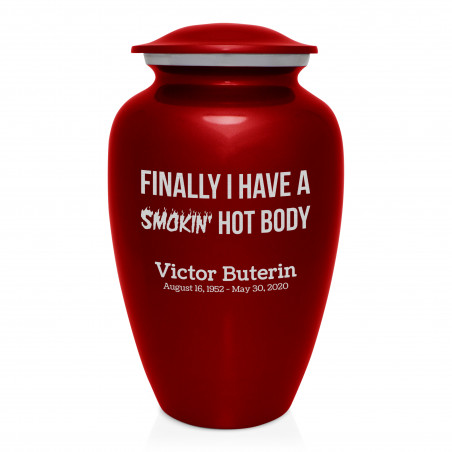 Hot Body Cremation Urn - Ruby Red