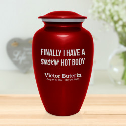 Hot Body Cremation Urn - Ruby Red
