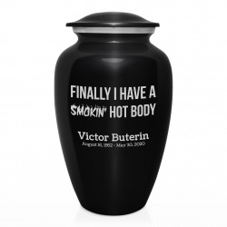 Hot Body Cremation Urn - Jet Black