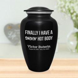 Hot Body Cremation Urn - Jet Black