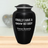 Hot Body Cremation Urn - Jet Black