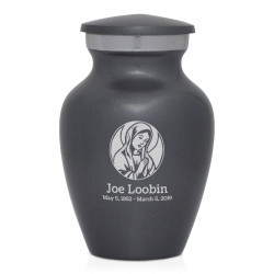 Virgin Mary Keepsake Urn - Gunmetal Gray