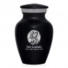 Virgin Mary Keepsake Urn - Jet Black