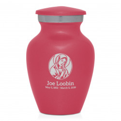 Virgin Mary Keepsake Urn - Rose Pink