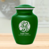 Virgin Mary Sharing Urn - Shamrock Green