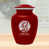 Virgin Mary Sharing Urn - Ruby Red