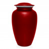 Extra Large Paw Print Pet Cremation Urn - Ruby Red