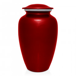 Virgin Mary Cremation Urn - Ruby Red