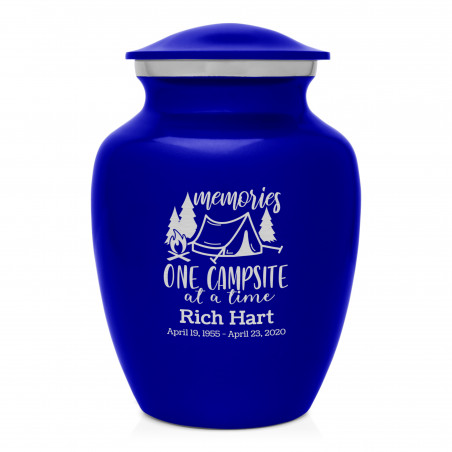 Tent Camping Sharing Urn - Midnight Blue