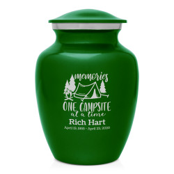 Tent Camping Sharing Urn - Shamrock Green