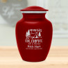 Tent Camping Sharing Urn - Ruby Red