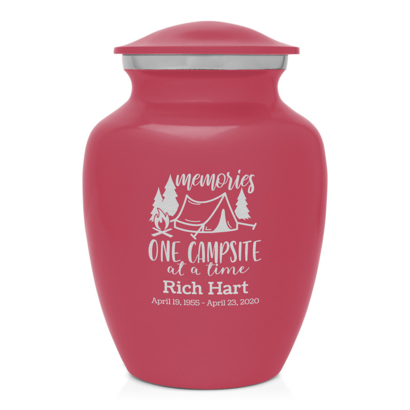 Tent Camping Sharing Urn - Rose Pink
