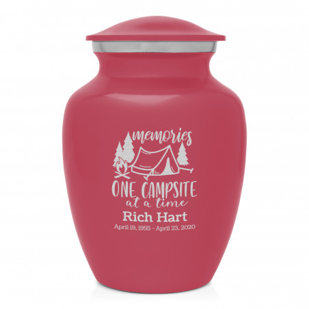 Tent Camping Sharing Urn - Rose Pink