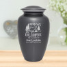 Tent Camping Cremation Urn - Gunmetal Gray