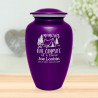 Tent Camping Cremation Urn - Purple Luster