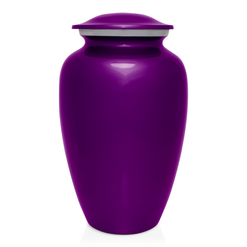 Extra Large Pawprints Pet Cremation Urn - Purple Luster