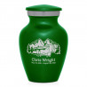 Fifth Wheel Camper Keepsake Urn - Shamrock Green