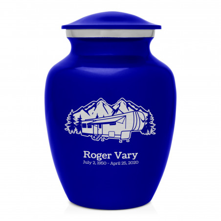 Fifth Wheel Camper Sharing Urn - Midnight Blue