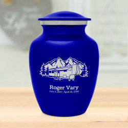 Fifth Wheel Camper Sharing Urn - Midnight Blue