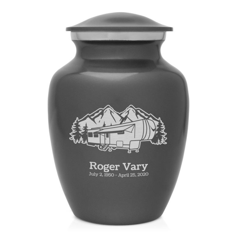 Fifth Wheel Camper Sharing Urn - Gunmetal Gray