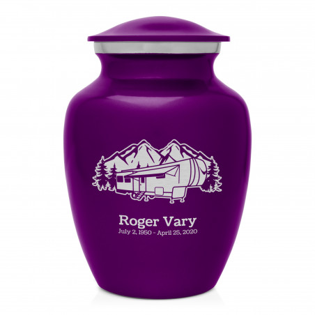 Fifth Wheel Camper Sharing Urn - Purple Luster