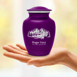 Fifth Wheel Camper Sharing Urn - Purple Luster