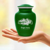 Fifth Wheel Camper Sharing Urn - Shamrock Green