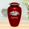 Fifth Wheel Camper Cremation Urn - Ruby Red