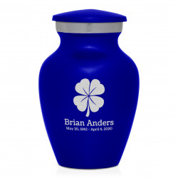 4 Leaf Clover Keepsake Urn - Midnight Blue