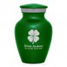 4 Leaf Clover Keepsake Urn - Shamrock Green