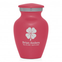 4 Leaf Clover Keepsake Urn - Rose Pink