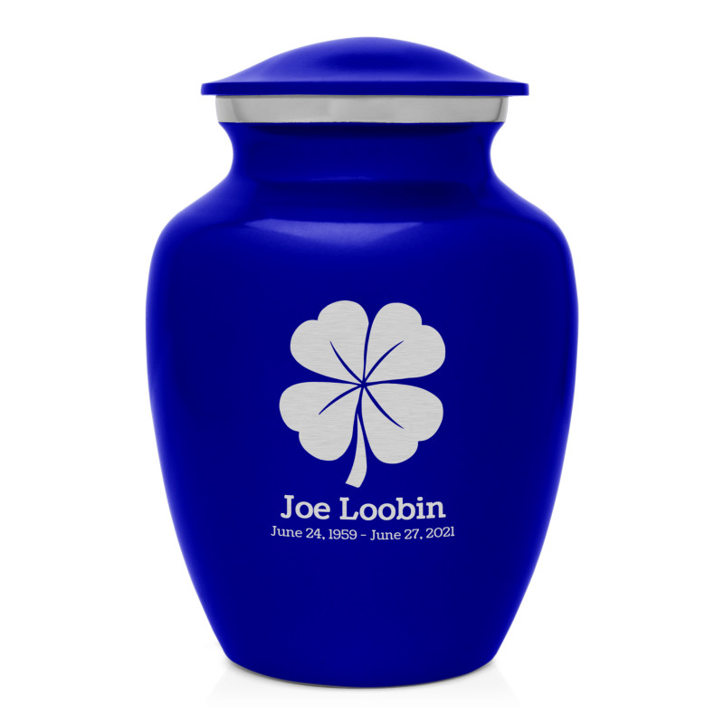 4 Leaf Clover Sharing Urn - Midnight Blue