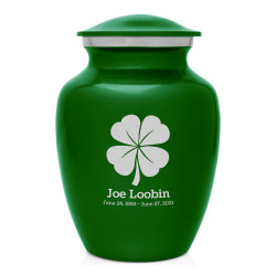 4 Leaf Clover Sharing Urn - Shamrock Green