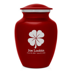 4 Leaf Clover Sharing Urn - Ruby Red