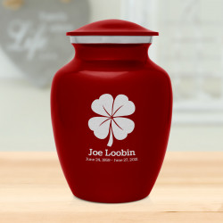 4 Leaf Clover Sharing Urn - Ruby Red
