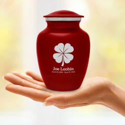 4 Leaf Clover Sharing Urn - Ruby Red