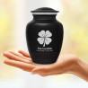 4 Leaf Clover Sharing Urn - Jet Black