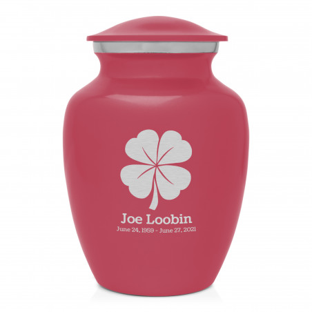 4 Leaf Clover Sharing Urn - Rose Pink