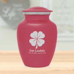 4 Leaf Clover Sharing Urn - Rose Pink