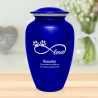 Extra Large Infinite Love Pet Cremation Urn - Midnight Blue