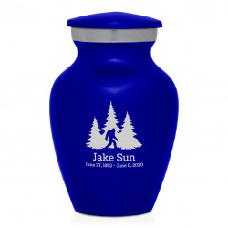 Sasquatch Keepsake Urn - Midnight Blue