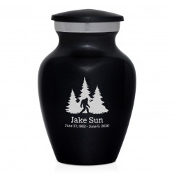 Sasquatch Keepsake Urn - Jet Black