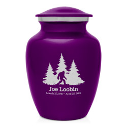 Sasquatch Sharing Urn - Purple Luster