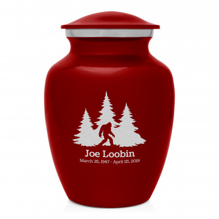 Sasquatch Sharing Urn - Ruby Red