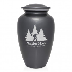 Sasquatch Cremation Urn - Gunmetal Gray