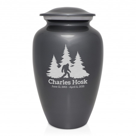 Sasquatch Cremation Urn - Gunmetal Gray