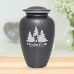 Sasquatch Cremation Urn - Gunmetal Gray